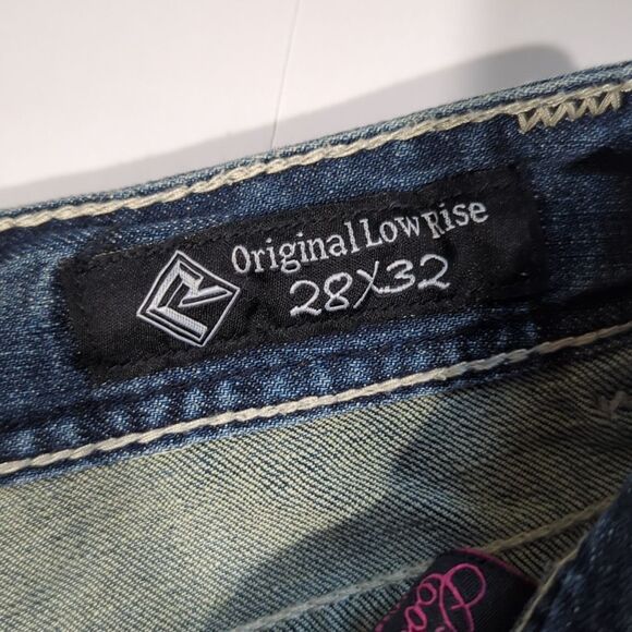 Rock & Roll Cowgirl Jeans Womens 28 Blue Original Lowrise Bootcut Western - Picture 9 of 13